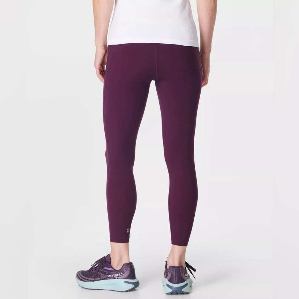 Sweaty Betty Power Leggings 7/8 Midnight Cherry Purple Small Athletic Gym Pants